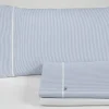Juego de Sábanas 200 hilos Cama 150 GRETA Azul 2 Almohadas