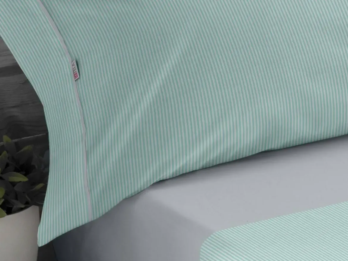 Juego de Sábanas 200 hilos Cama 160 GRETA Aqua
