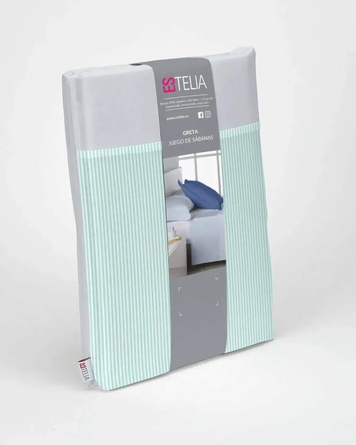 Juego de Sábanas 200 hilos Cama 160 GRETA Aqua