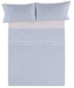 Juego de Sábanas 200 hilos Cama 180 GRETA Azul