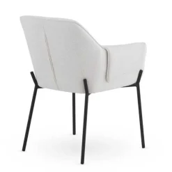 Juego de 4 Sillas de Comedor con Reposabrazos en Chenilla GABAR