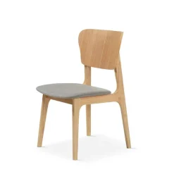 Juego de 2 Sillas de Comedor de Madera con Asiento Tapizado DC-900