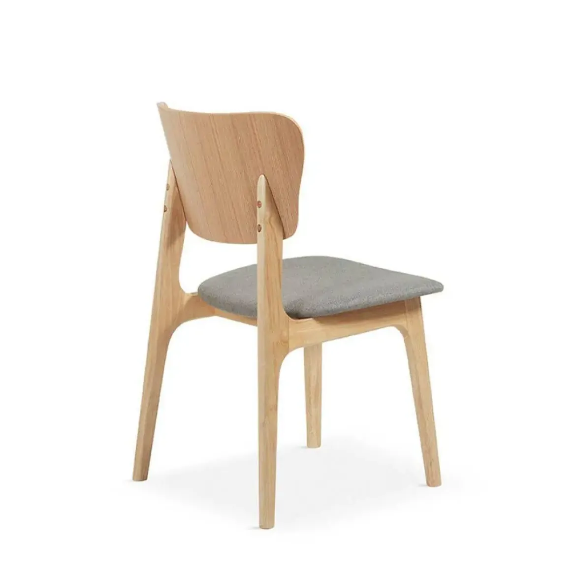 Juego de 2 Sillas de Comedor de Madera con Asiento Tapizado DC-900