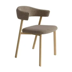 Juego de 2 Sillas de Comedor Tapizada con Patas Metal ARICA