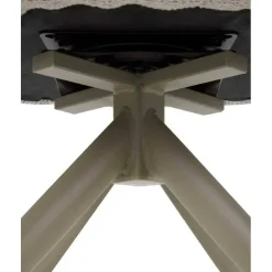Juego de 4 Sillas Giratoria Tapizadas en Chenilla con Patas de Metal GABAR