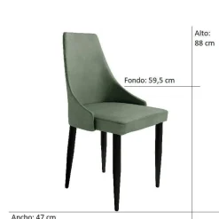 Juego de 4 Sillas Modelo PARIS BOGAL