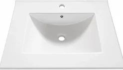 Lavabo de Cerámica de 80 cm Blanco FAMILY TECH