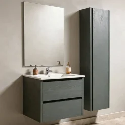Lavabo de Cerámica de 60 cm Blanco FAMILY TECH