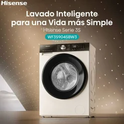 Lavadora Hisense 9kg 1400rpm Autodosificador WiFi A Inverter WF3S9045BW3