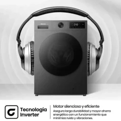 Lavadora Hisense 9 Kg 1400 RPM Inox Clase AWF1I9042BTP2