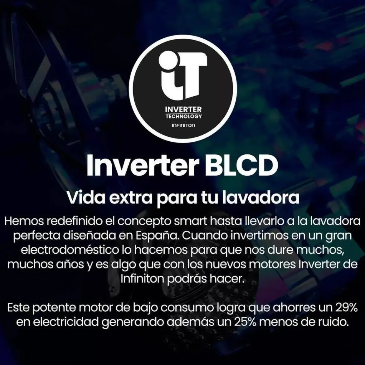 Lavadora Infiniton TLWD83ABJ de Carga Superior 8 Kg Clase A 1300 RPM