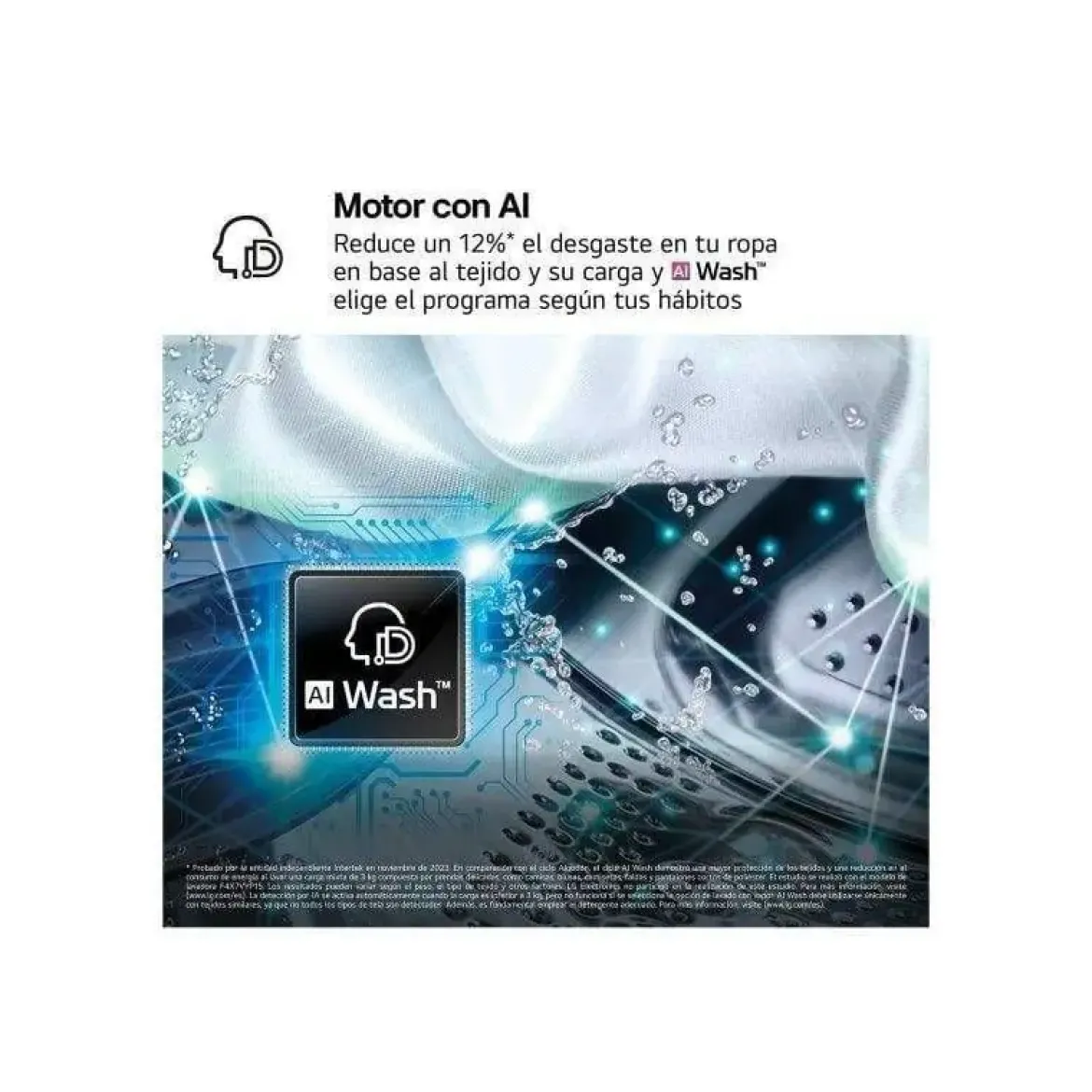 Lavadora 9 Kg 1400 Rpm Clase A LG F4X5OO9TLB