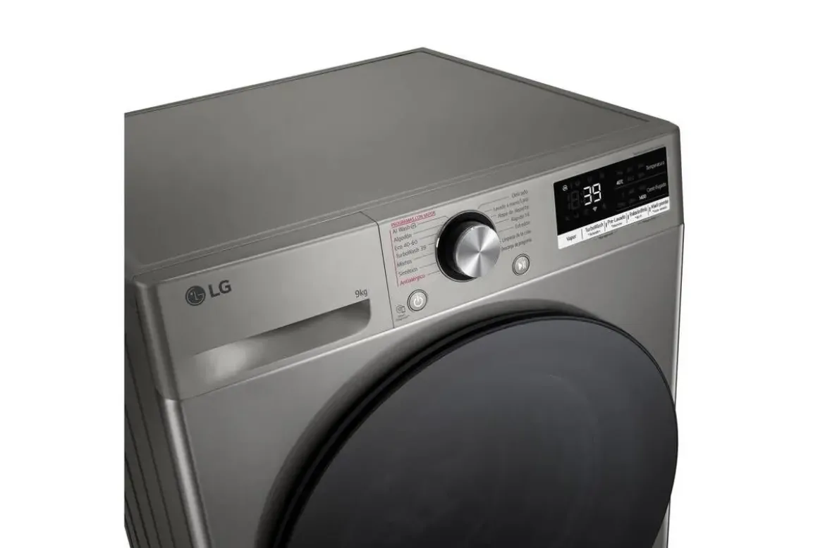 Lavadora LG 9 Kg. 1400 Rpm. Clase A-10% F4WR7009AGS