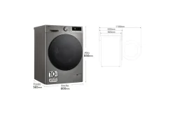 Lavadora LG 9 Kg. 1400 Rpm. Clase A-10% F4WR7009AGS