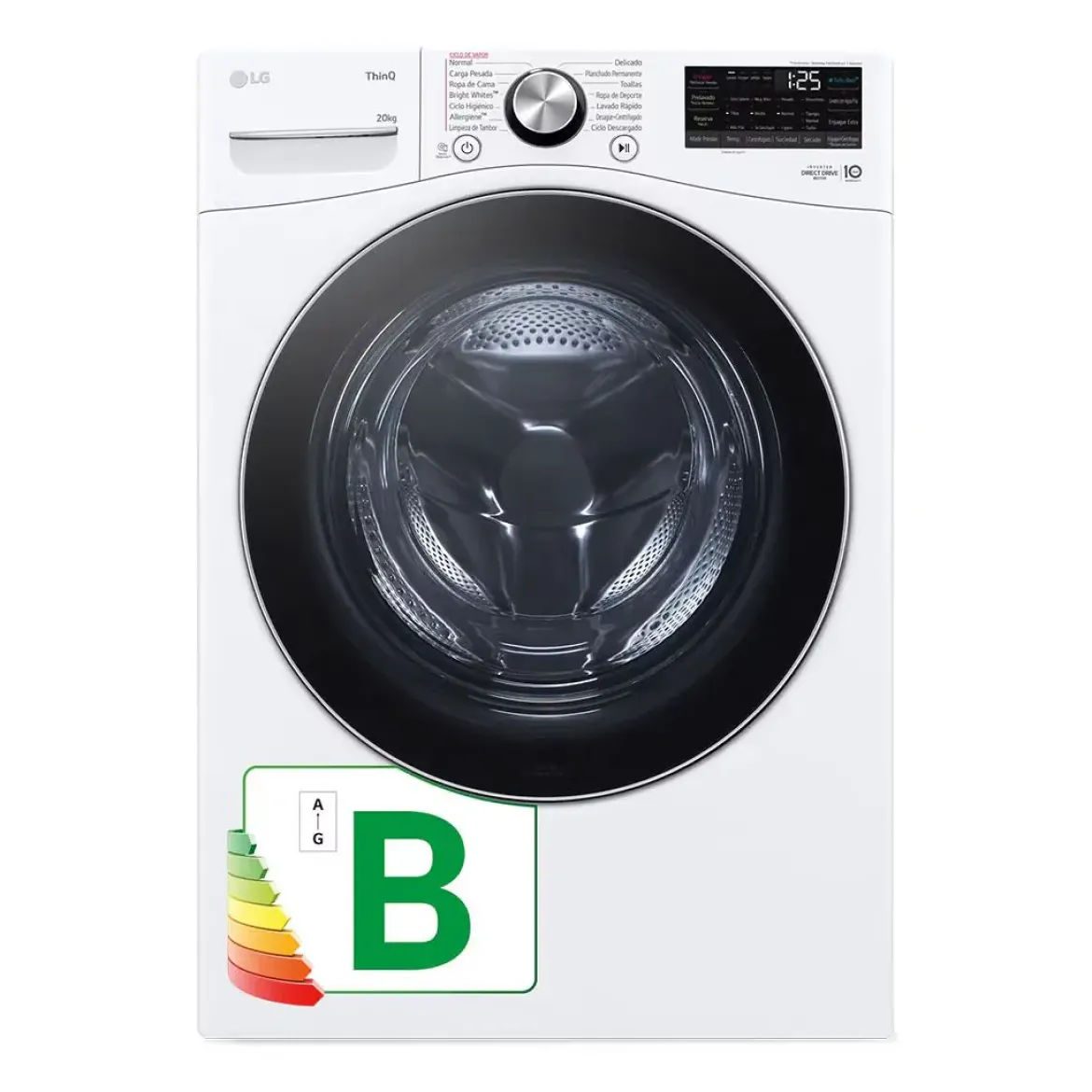 Lavadora LG 20 kg 1000 rpm Steam Blanca F0P3CYV2W