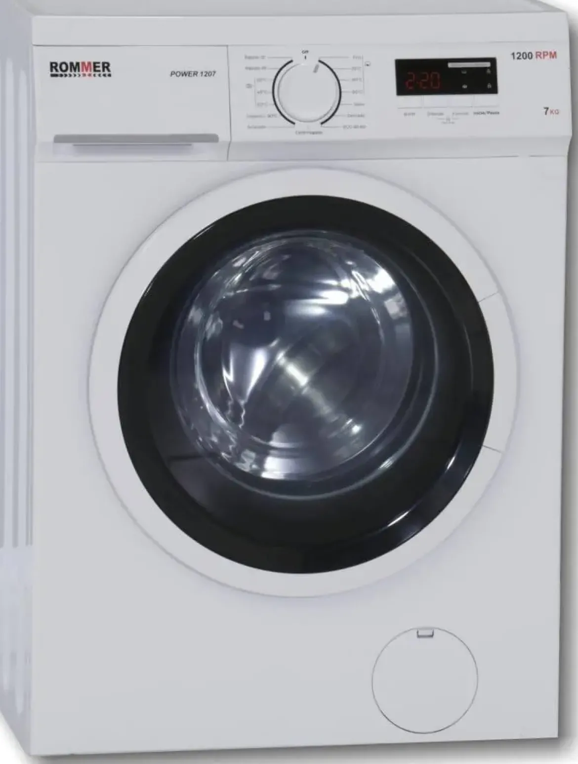 Lavadora Rommer 7kg 1200rpm Clase D 40cm POWER1207