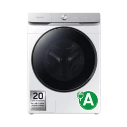 Lavadora SAMSUNG 20kg 1000rpm WiFi AI EcoBubble Clase A WF20DG8650BWU3