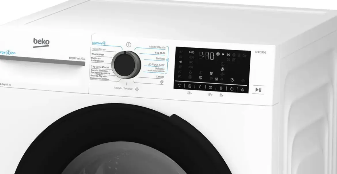 Lavadora Secadora BEKO 8+6 kg 1400 rpm SteamCure Inverter BM5DFT48437WB