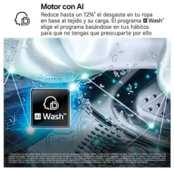 Lavadora Secadora Carga Frontal 12/10 Kg Inverter LG WT1210WWF