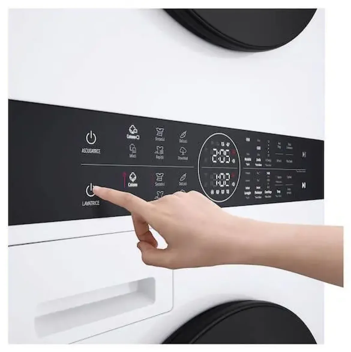 Lavadora Secadora Carga Frontal 12/10 Kg Inverter LG WT1210WWF