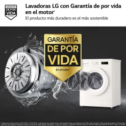 Lavadora-Secadora LG 8/5 kg 1400 rpm WiFi Steam W4X1085NWH