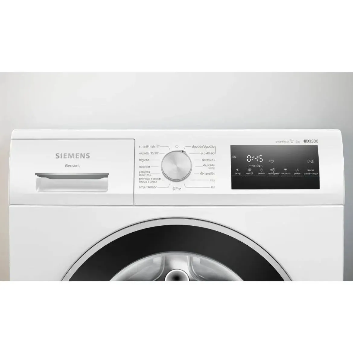Lavadora SIEMENS 9 Kg 1400 RPM Clase A con smartFinish WM14N292EP