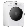 Lavasecadora de 8 Kg INFINITON 1400 rpm Inverter WSD-G8A6D4BN