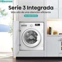Lavasecadora Integrable 8/6 Kg 1400 RPM Hisense WD3M841BWIES
