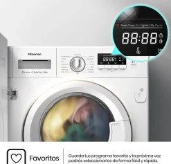 Lavasecadora Integrable 8/6 Kg 1400 RPM Hisense WD3M841BWIES