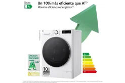 Lavasecadora LG Inteligente AI Direct Drive TM 9/6 KG 1400RPM CLASE D F4DR6009A1W