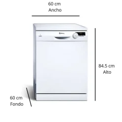 Lavavajillas con 12 Servicios Clase E BALAY 3VS506BP