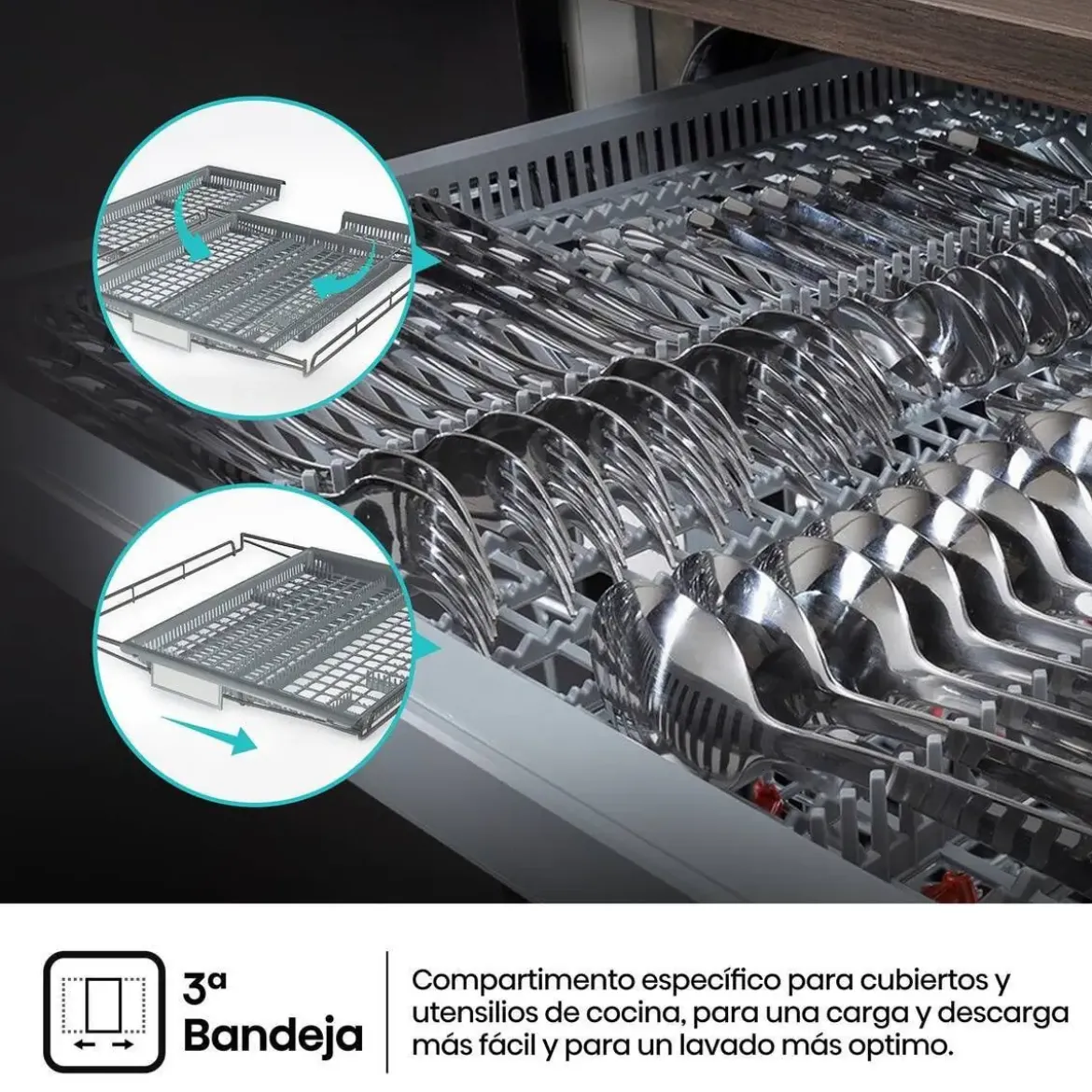 Lavavajillas Hisense Integrable 60cm 16 Servicios WiFi A+++ HV673A65