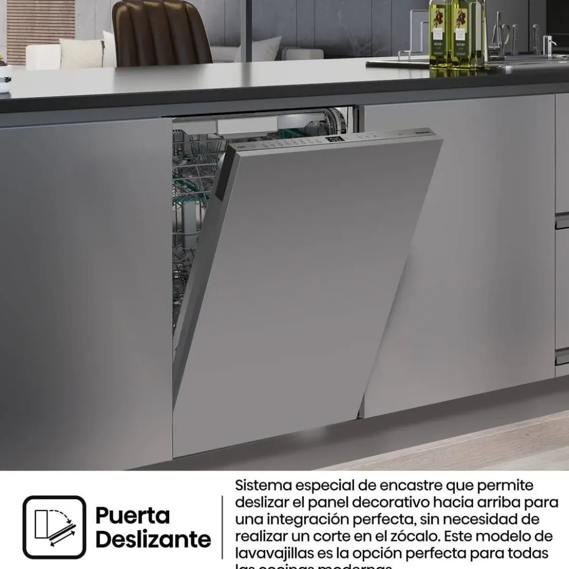 Lavavajillas Hisense Integrable 60cm 16 Servicios WiFi A+++ HV673A65