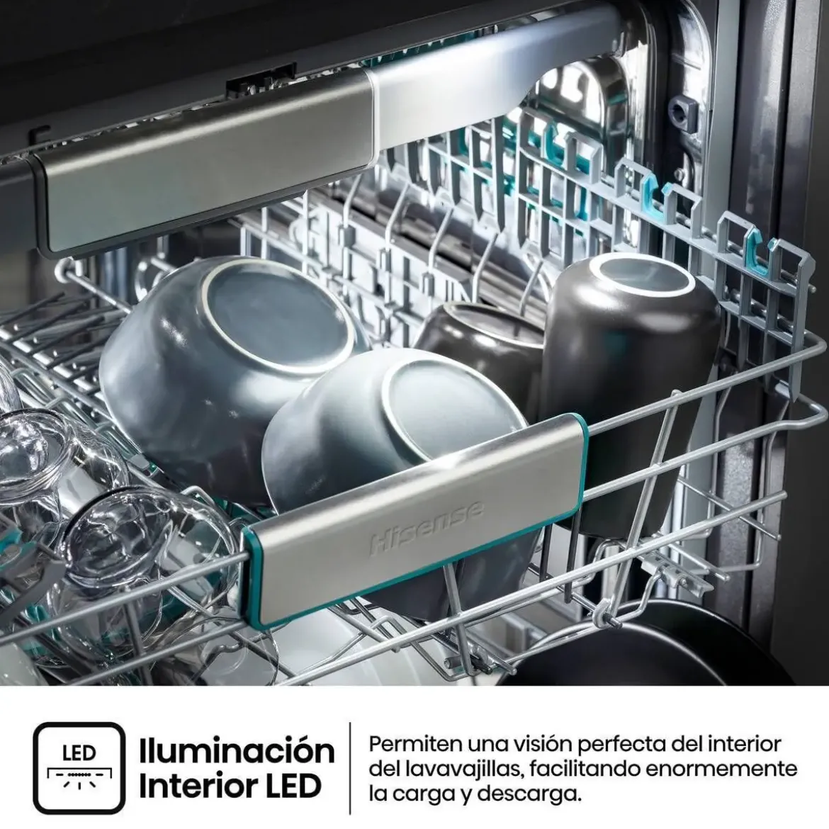 Lavavajillas Hisense Integrable 60cm 16 Servicios WiFi A+++ HV673A65
