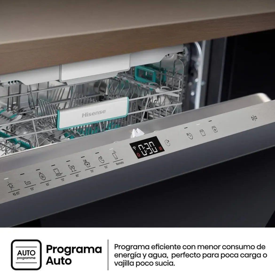 Lavavajillas Hisense Integrable 60cm 16 Servicios WiFi A+++ HV673A65