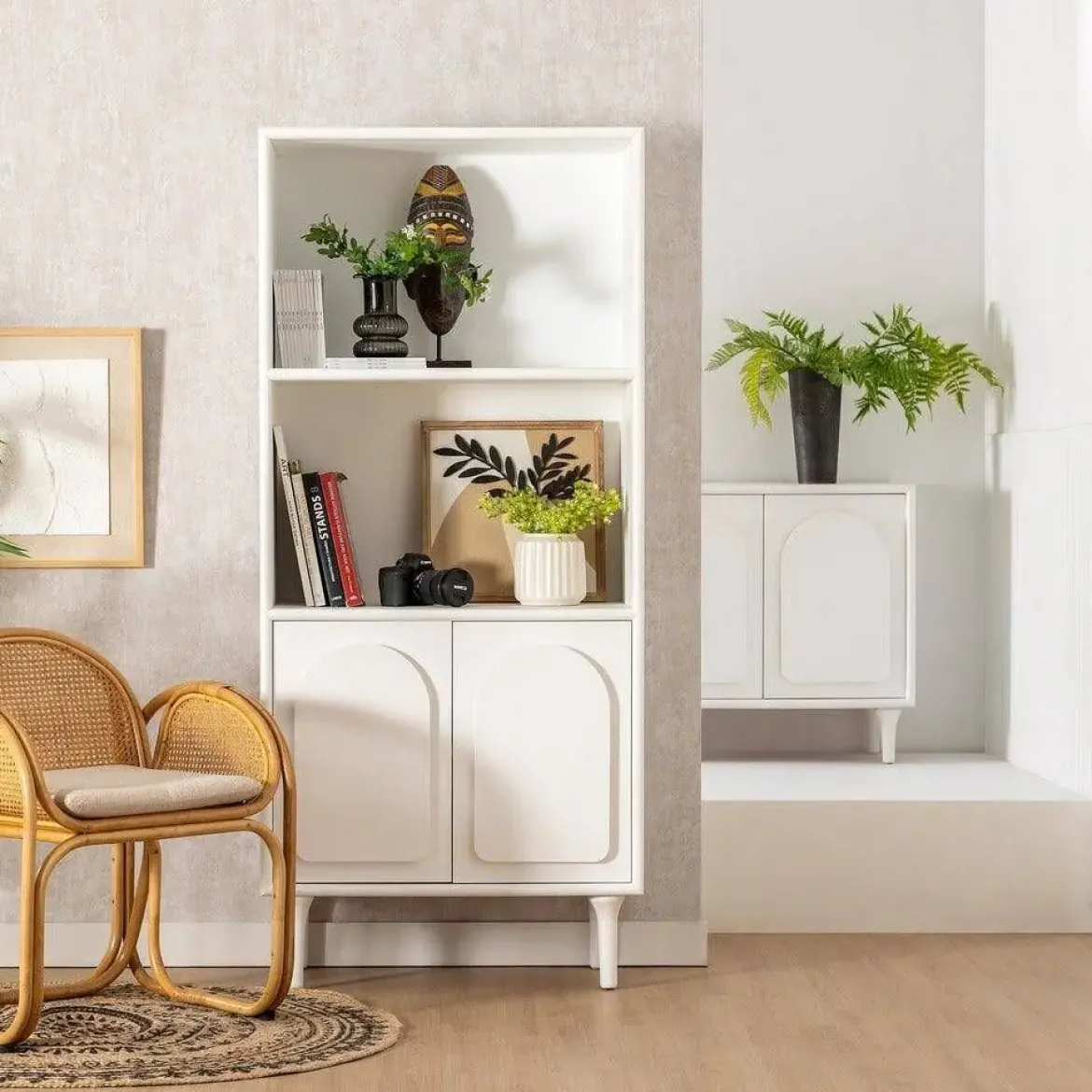 Librería Blanco Dm-Madera 612241