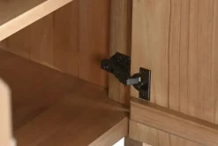 Librería de Pino y Metal con Escalera MB-222248