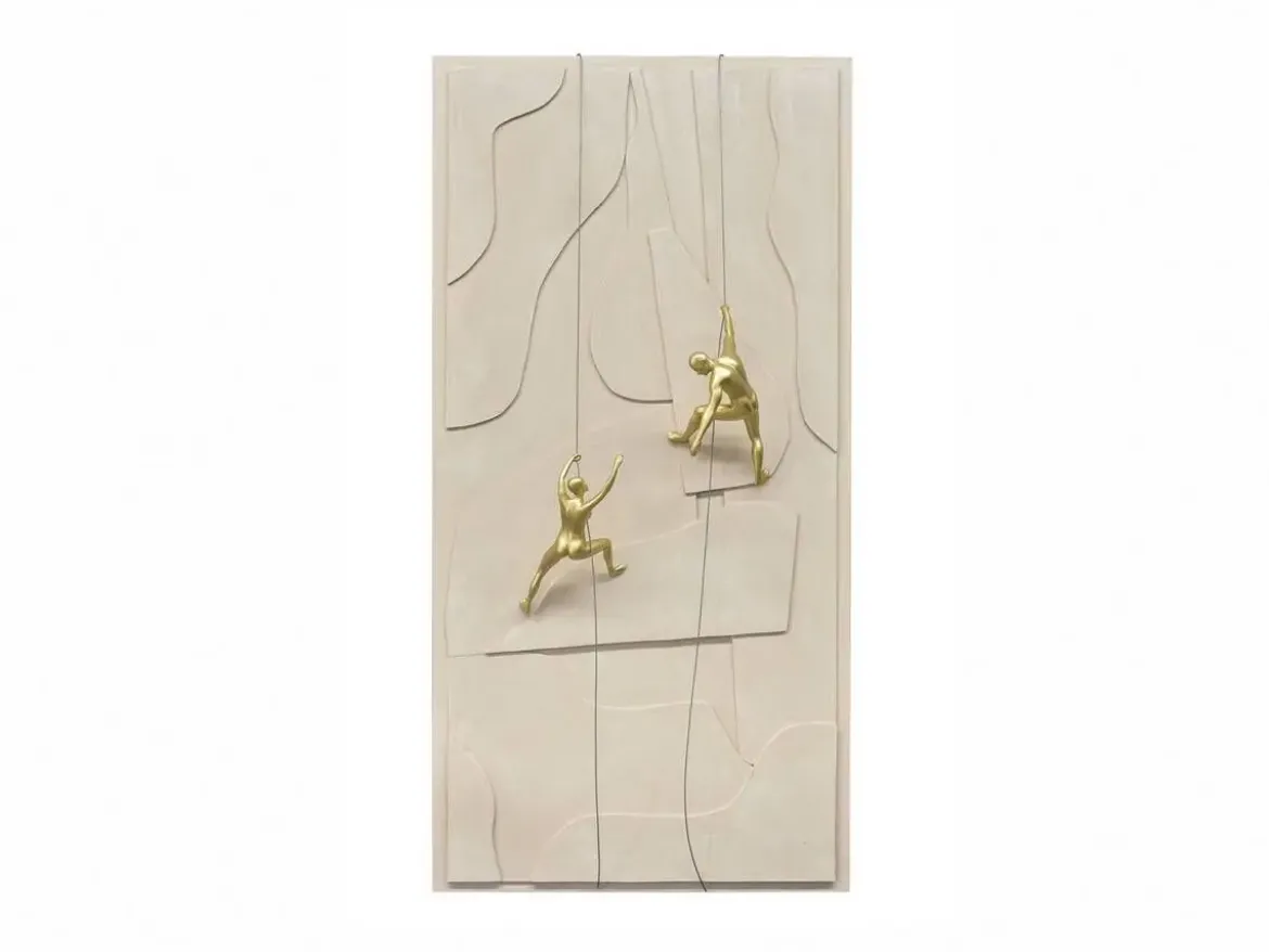 Lienzo Abstracto con Relieve y Figuras de Resina 81-511