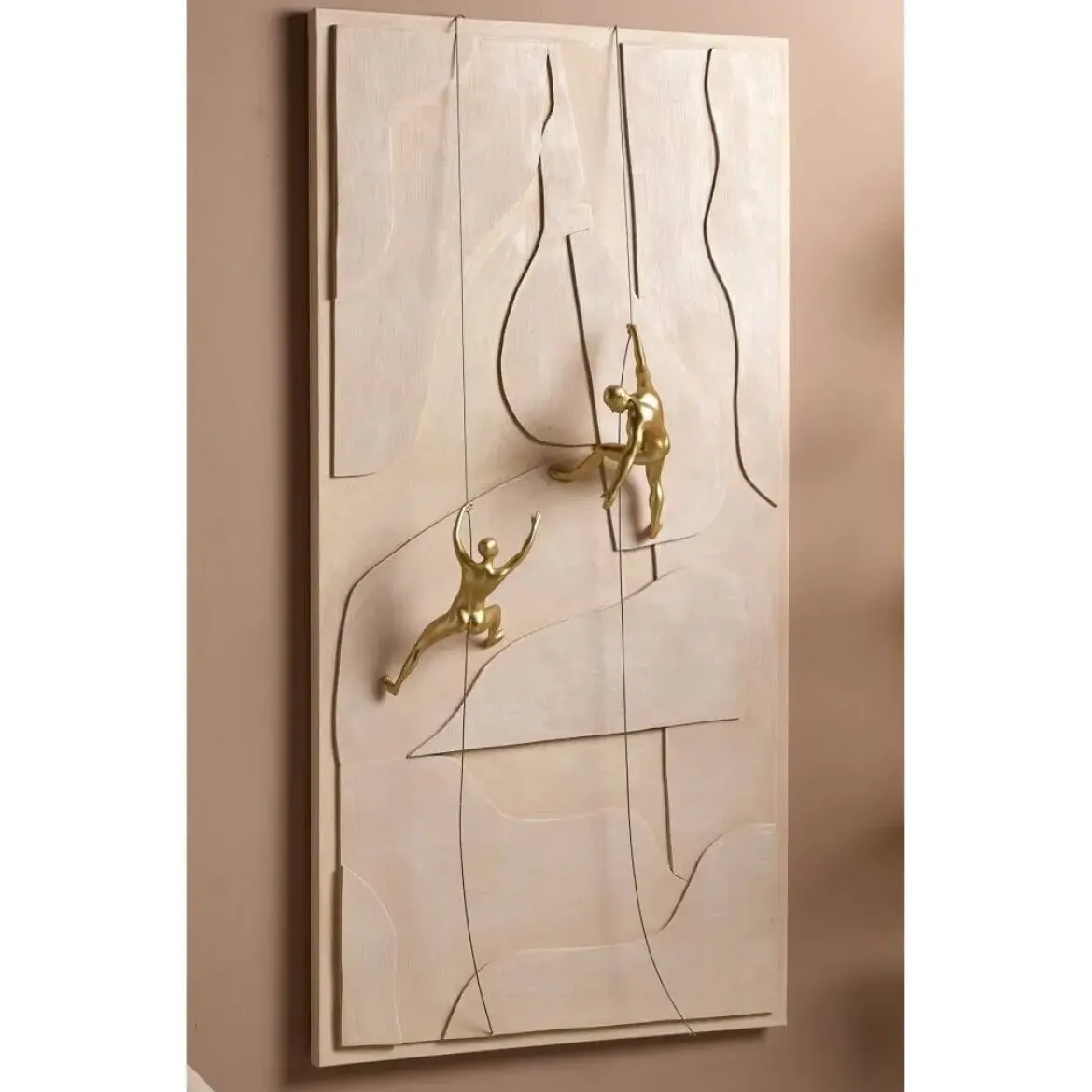 Lienzo Abstracto con Relieve y Figuras de Resina 81-511