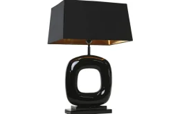 Lámpara de Mesa Acero Y Patinado Negro LA-219580