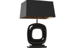 Lámpara de Mesa Acero Y Patinado Negro LA-219580
