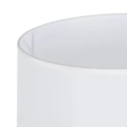 Lámpara de Mesa Crema 70 cm con Base DM Lacado y Casquillo E27 614899