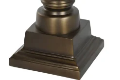 Lámpara de Mesa en Acero Patinado y Cristal LA-219565