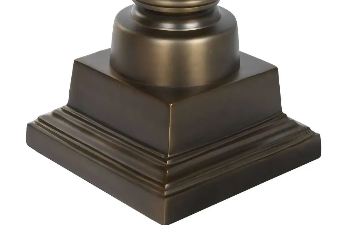 Lámpara de Mesa en Acero Patinado Bronce LA-219566