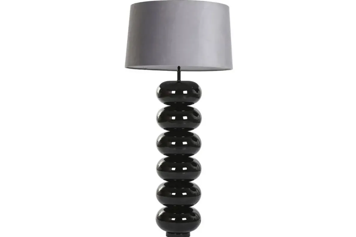 Lámpara de Mesa en Acero Patinado Negro LA-219578