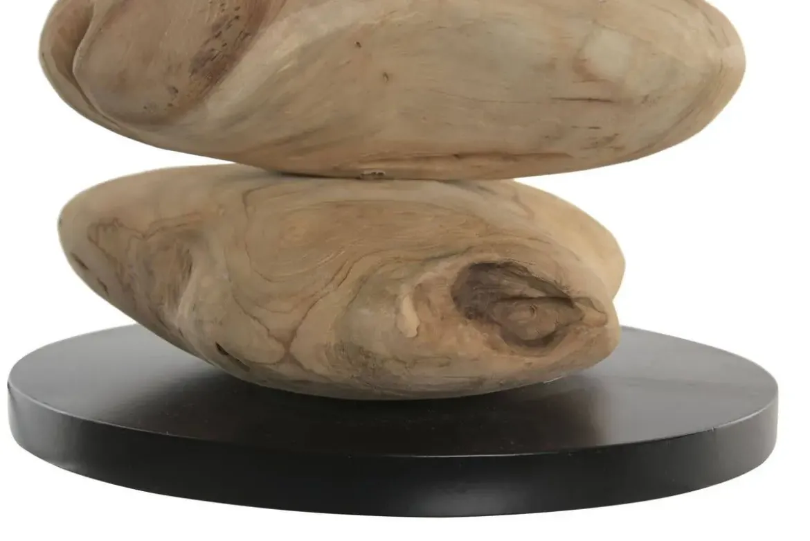 Lámpara de Mesa Teca Y Hierro LA-223734