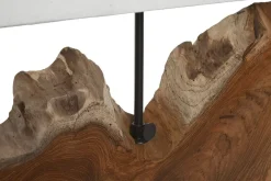 Lámpara de Mesa Teca Y Hierro LA-217901