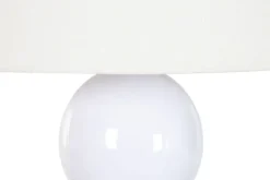 Lámpara de Pie Cerámica Y Lino Brillante LA-223309
