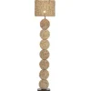 Lámpara de Pie Madera Metal Marrón LA-223301