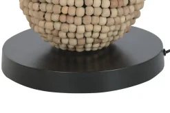 Lámpara de Pie Madera Metal Marrón LA-223301